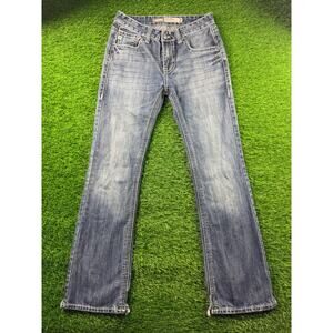 ROCK & ROLL DENIM Pistol Jeans Men's 31x36 Regular Fit Bootcut Stretch Blue Wash